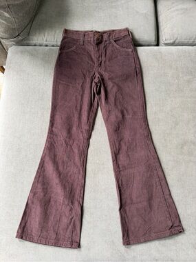 Vintage Wrangler Brushed Brown Flared Pants 26 Student Sized